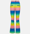 Perfect Moment Rainbow High Waist Aurora Flare Pant Xs In Multicoloured