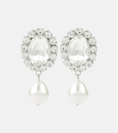 Jennifer Behr Anne Crystal Earrings In Silver