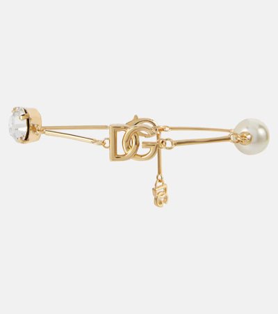 Dolce & Gabbana Dg Embellished Bracelet In Gold