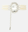 JENNIFER BEHR GRETNA CRYSTAL AND FAUX PEARL NECKLACE
