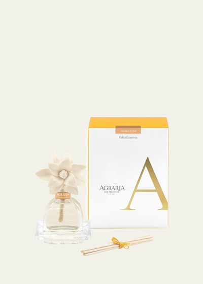 Agraria Petiteessence Vanilla Orchid Diffuser Set In White