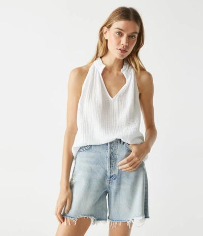 MICHAEL STARS VIOLA GAUZE TANK