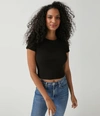Michael Stars Mimi Cropped Tee In Smot