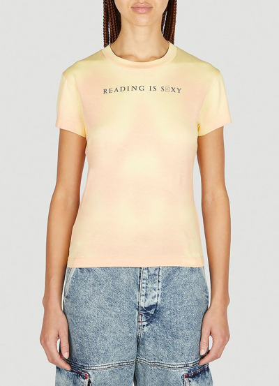 Acne Studios Heat Reactive T-shirt Female Yellow In Multi