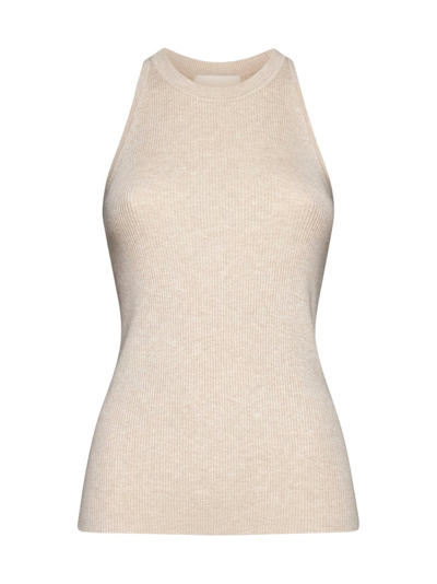 Isabel Marant Merry Ribbed Tank Top In Beige