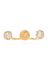 VERSACE VERSACE EMBELLISHED DOUBLE RING