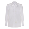 THOM BROWNE THOM BROWNE LOGO PATCH BUTTONED SHIRT