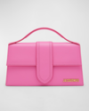 Jacquemus Le Grand Bambino Crossbody Bag In Neon Pink