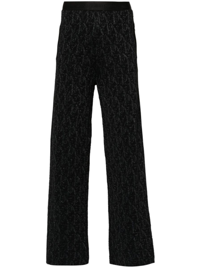 PALM ANGELS PALM ANGELS KNITTED FLARED TROUSERS