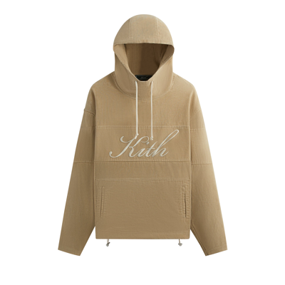 Pre-owned Kith Washed Corduroy Caden Hoodie 'canvas' In Tan