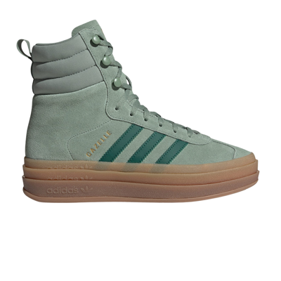 Pre-owned Adidas Originals Wmns Gazelle Boot 'silver Green Gum'