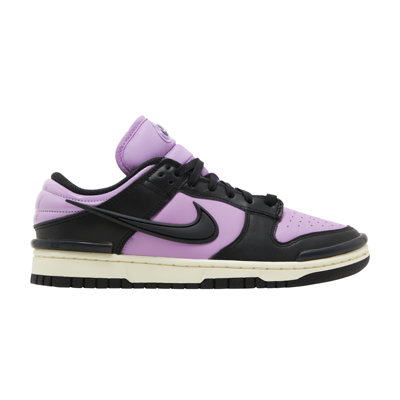 Pre-owned Nike Wmns Dunk Low Twist 'black Rush Fuchsia' In Pink