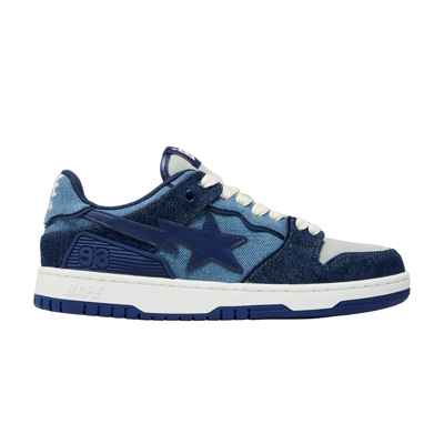Pre-owned Bape Sk8 Sta 'denim' In Blue