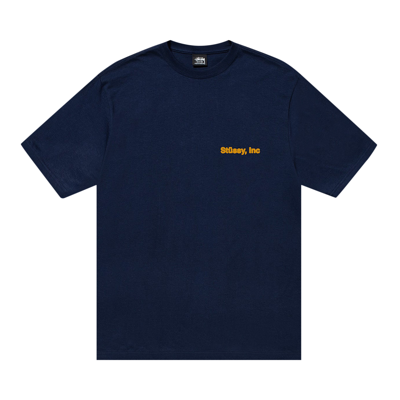 Pre-owned Stussy Wiki Tee 'navy' In Blue