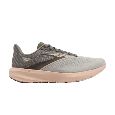 Pre-owned Brooks Wmns Launch 10 'grey Pale Peach'