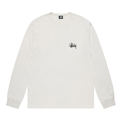 Pre-owned Stussy Basic Pigment Dyed Long-sleeve Tee 'natural' In White