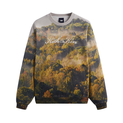 Pre-owned Kith Foliage Nelson Crewneck 'laurel' In Multi-color