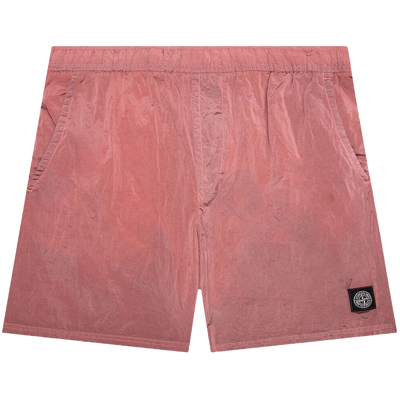 Pre-owned Stone Island Nylon Metal Shorts 'pink'