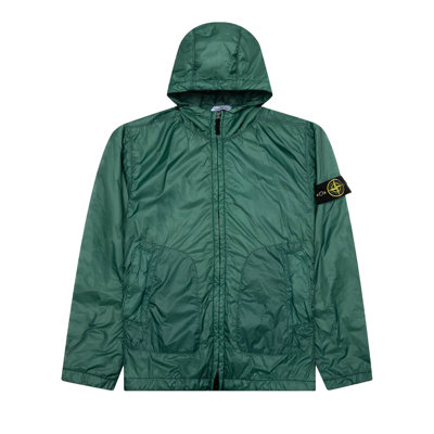 Pre-owned Stone Island Packable Hooded Jacket 'bottle Green'