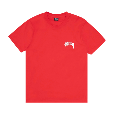 Pre-owned Stussy Fuzzy Dice Tee 'red'