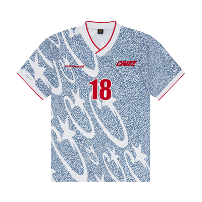 Pre-owned Corteiz Stellations Jersey 'glacier Blue'