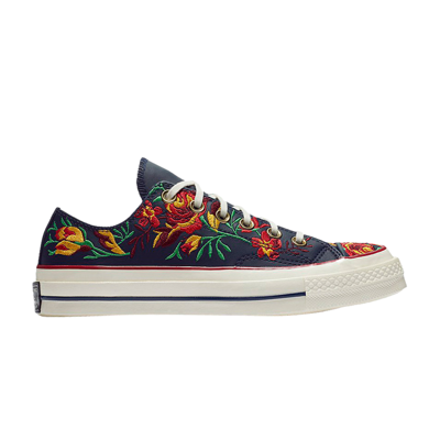 Pre-owned Converse Wmns Chuck 70 Low 'parkway Floral Embroidery' In Blue