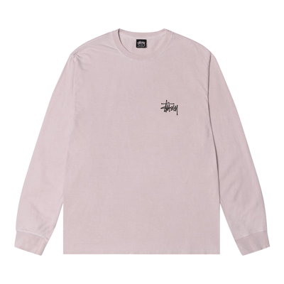 Pre-owned Stussy Basic Pigment Dyed Long-sleeve Tee 'blush' In Purple