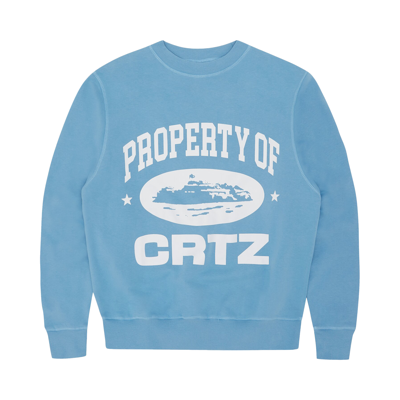 Pre-owned Corteiz P.o.c Sweatshirt 'baby Blue'