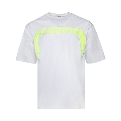 Pre-owned Lanvin Curb Embroidered T-shirt 'optic White'