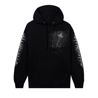 Pre-owned Anti Social Social Club Anguish Pullover Hoodie 'black'