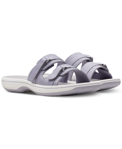 Clarks Women's Cloudsteppers Breeze Piper Comfort Slide Sandals In Lilac