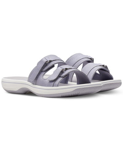 Clarks Women's Cloudsteppers Breeze Piper Comfort Slide Sandals In Gold