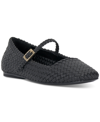 Vince Camuto Women's Vinley Basketweave Mary Jane Flats In Black