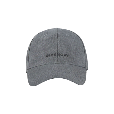 Pre-owned Givenchy Embroidered Logo Cap 'grey'