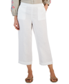 CHARTER CLUB WOMEN'S 100% LINEN PULL-ON CROPPED PANTS, CREATED FOR MACY'S