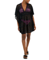 MIKEN WOMEN'S PLUNGE-NECK LACE KIMONO COVER-UP, CREATED FOR MACY'S