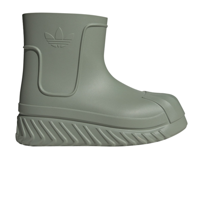 Pre-owned Adidas Originals Wmns Adifom Superstar Boot 'silver Green' In Grey