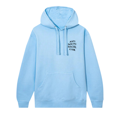 Pre-owned Anti Social Social Club Mind Games Hoodie 'blue'