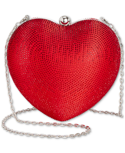 Inc International Concepts Heart Minaudier Bag, Created For Macy's In Fuchsia