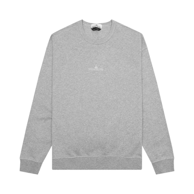 Pre-owned Stone Island Crewneck Sweatshirt 'melange Grey'