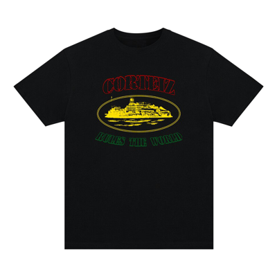 Pre-owned Corteiz Og Carni Alcatraz Tee 'black'