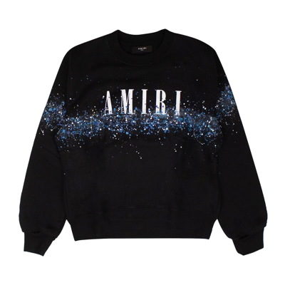 Pre-owned Amiri Core Crystal Painter Crewneck 'black'