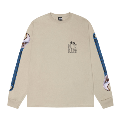 Pre-owned Stussy Wrench Long-sleeve Tee 'khaki' In Tan