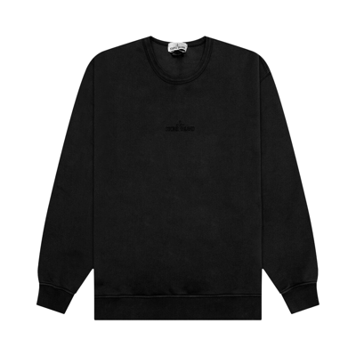 Pre-owned Stone Island Crewneck Sweatshirt 'black'