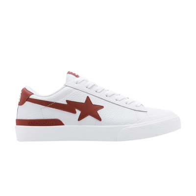 Pre-owned Bape Wmns Mad Sta #2 'white Red'