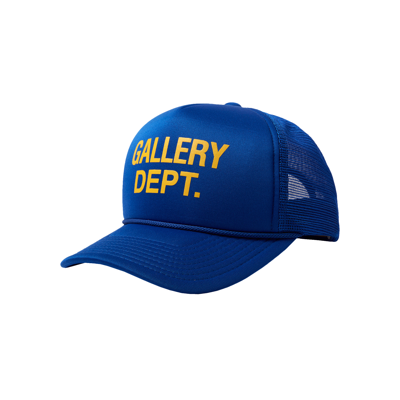 Pre-owned Gallery Dept. Gd Trucker Cap 'royal' In Blue