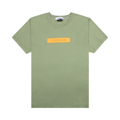 Pre-owned Stone Island Micro Graphics Two Short-sleeve T-shirt 'sage' In Green