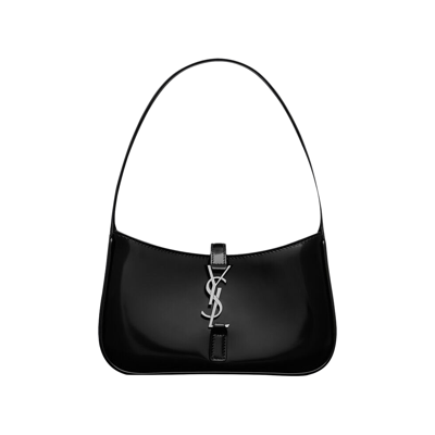 Pre-owned Saint Laurent Mini Le 5 A 7 Hobo Bag 'black'
