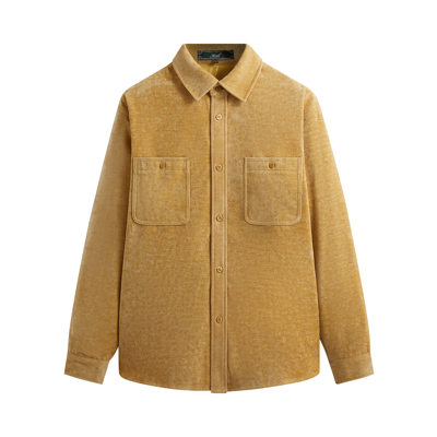Pre-owned Kith Chenille Apollo Shirt 'sharp' In Yellow