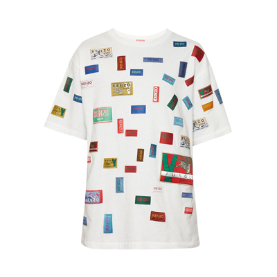 Pre-owned Kenzo Archive Label Oversize T-shirt 'off White'